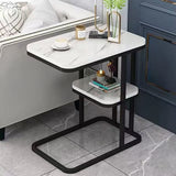 Marble Textured Side Table