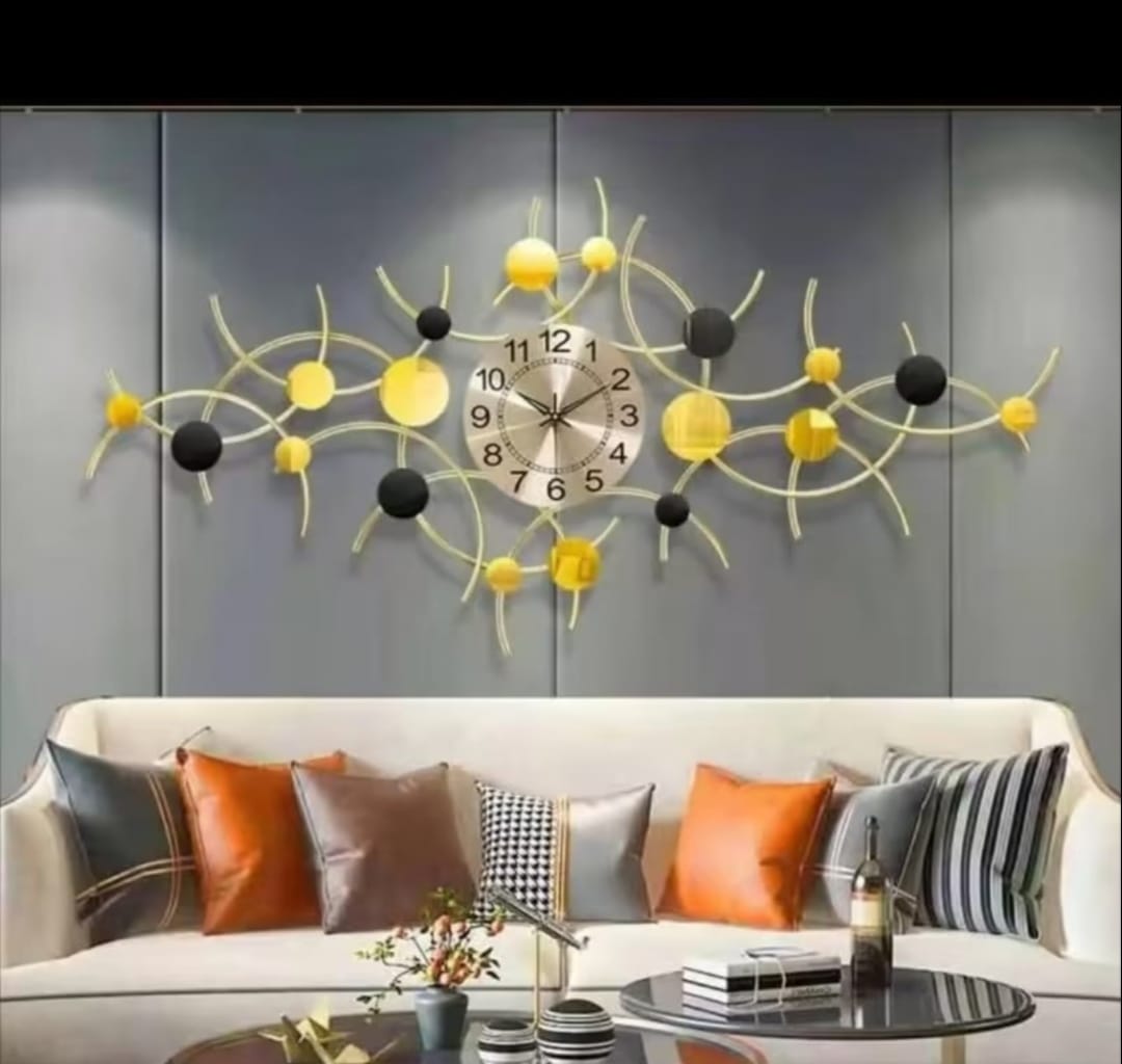 3D Creative Iron Wall Clock