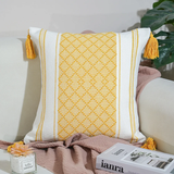 Throw Pillow Cover With Tassels