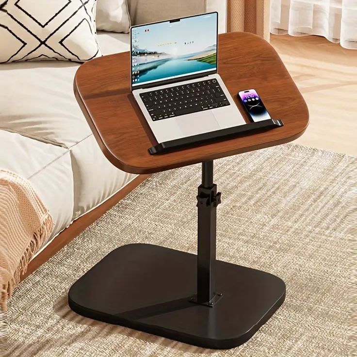 Adjustable C Shaped Side Table