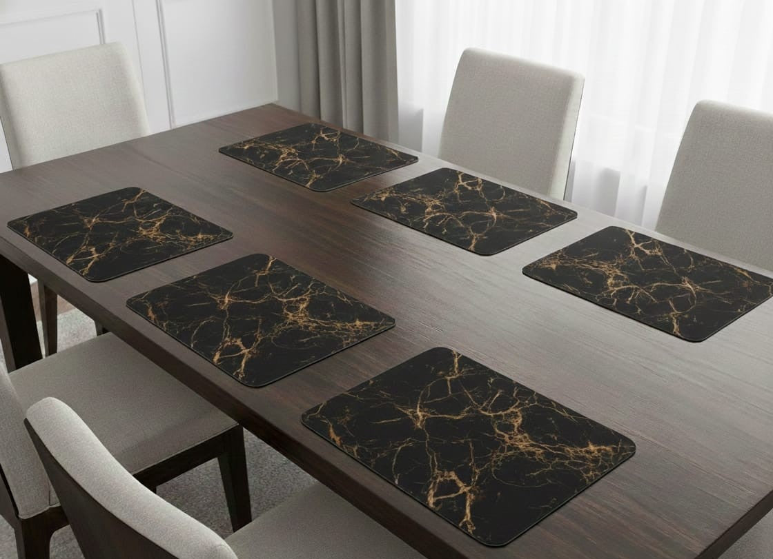 6Pc Marble Antislip Mat