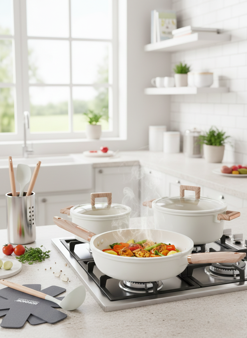 13-Piece Granite Non-Stick Cookware Set