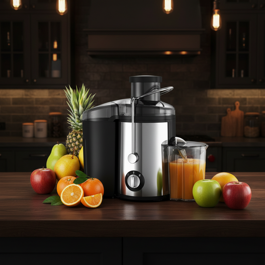 800W electric juicer for extracting fresh juice from fruits and vegetables