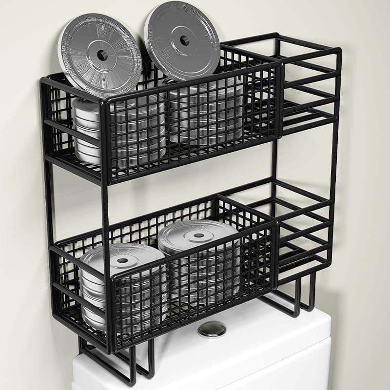 Double Layer Over The Toilet Bathroom Rack