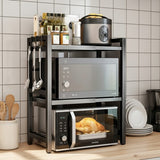 Double Layer Adjustable Microwave Stand