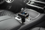 Car Bluetooth FM Transmitter with Triple USB Car Charger – Black, Bluetooth 5.0, Fast Charging, Hands-Free Calling