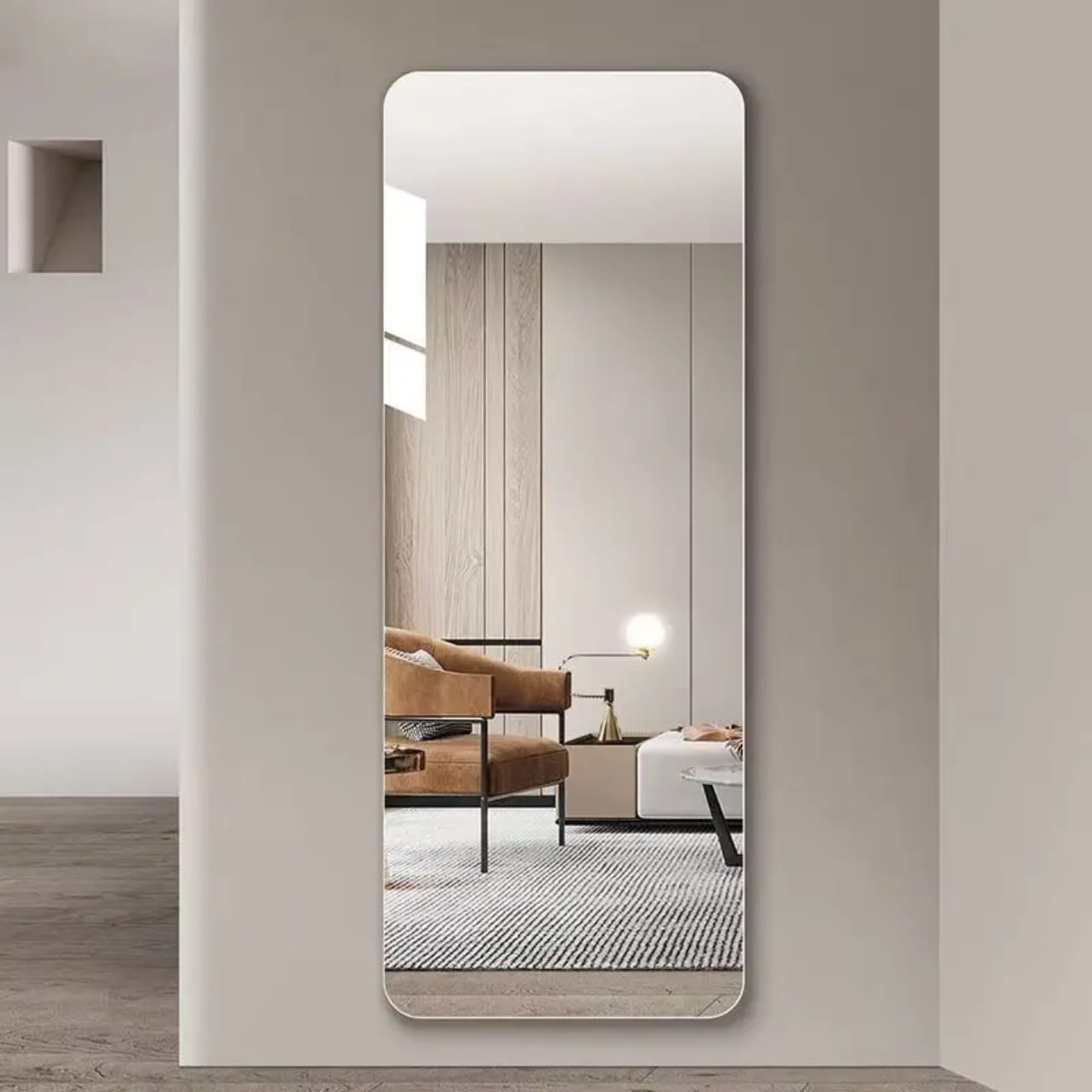 Unbreakable Acrylic Self Adhesive Mirror 120 × 40 cm