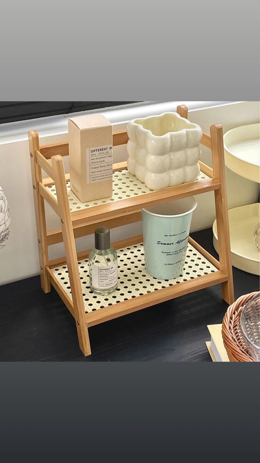 2 tier Wooden Storage Shelf