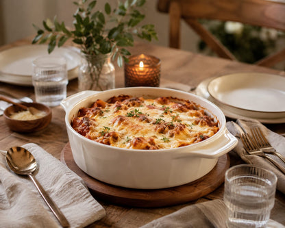 Round Ceramic Baking Tray