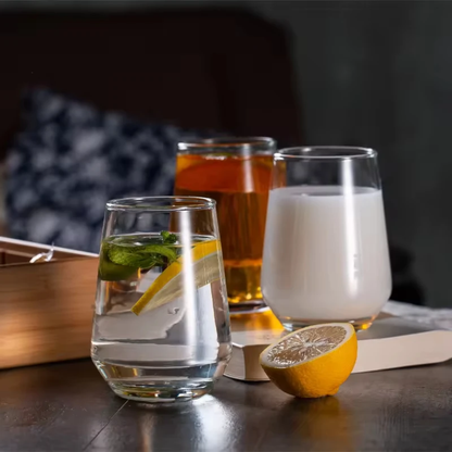6pcs Concave Drinking Glass Set