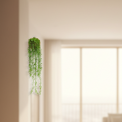 Artificial Hanging Plant with Woven Pot – 90cm