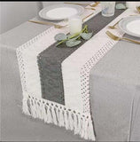 Bohemian Style Table Runner With Tassels