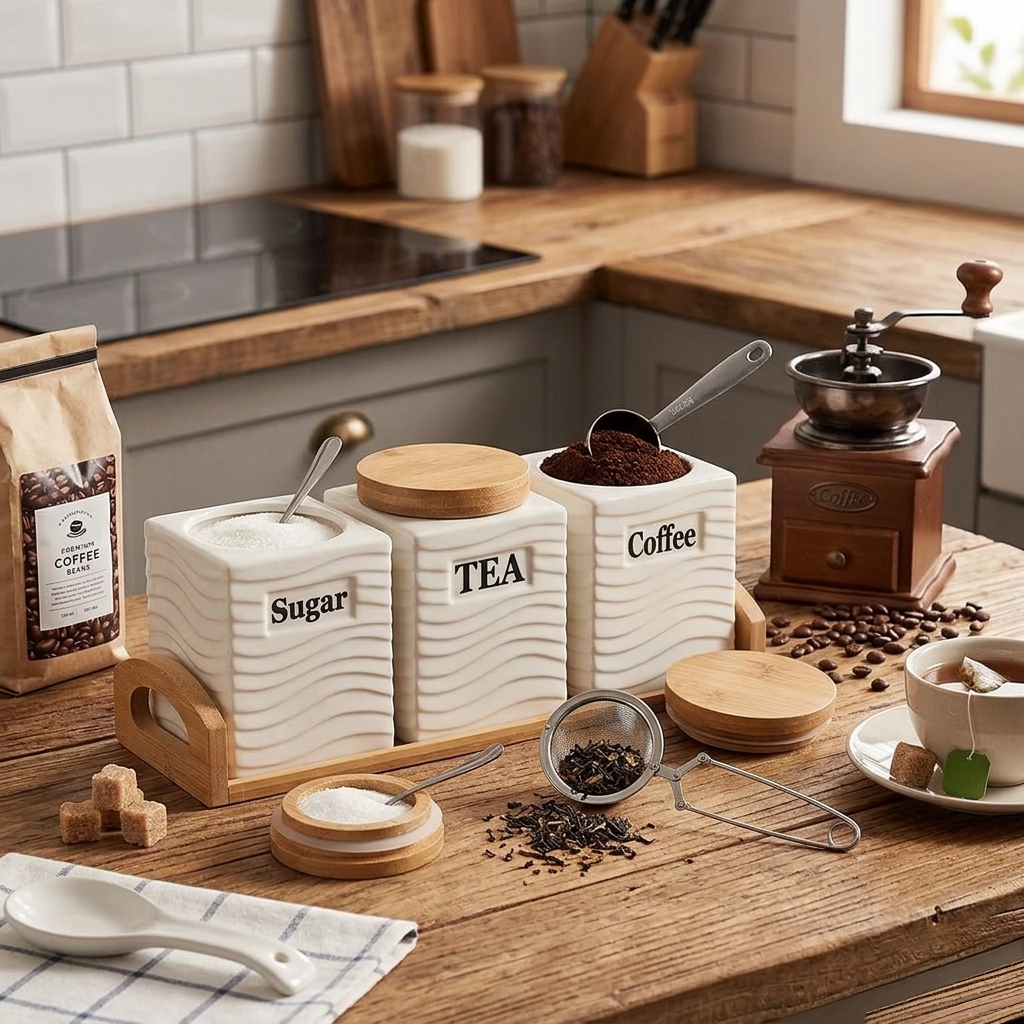 Square Ceramic Canister