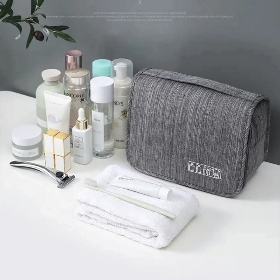 Portable Cosmetic Makeup Toiletry Bag with Hook