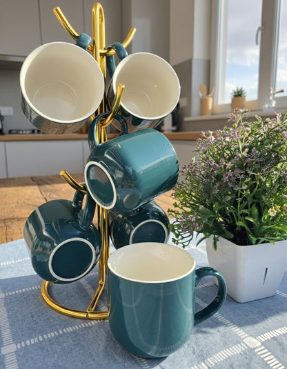 6Pcs Unique Ceramic Mug Set