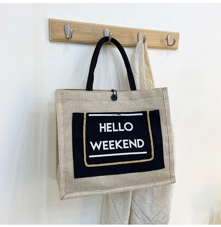 Hello Weekend Tote Bag
