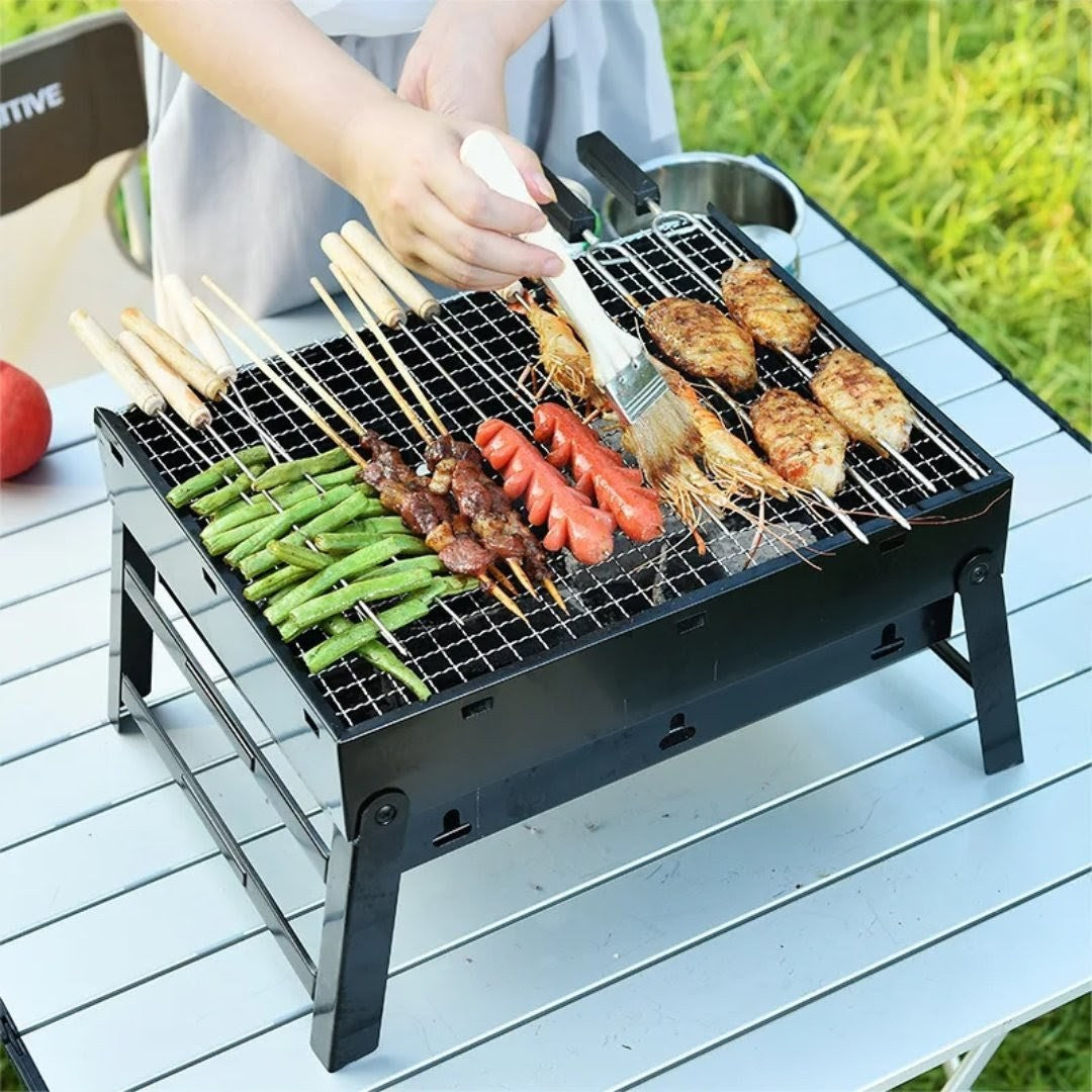 Foldable Portable Barbecue Charcoal Grill