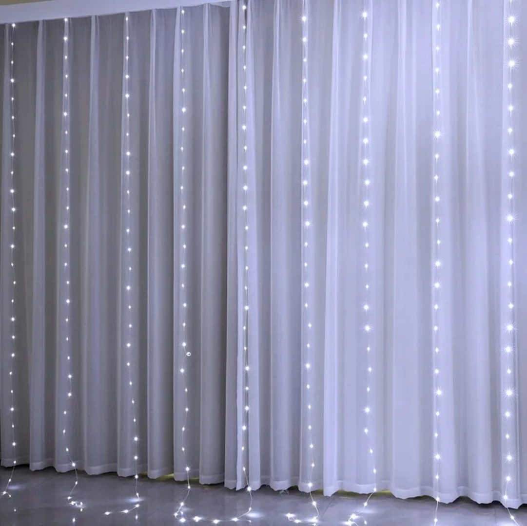 3M × 3M Curtain Lights with Remote