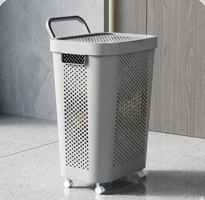 Rolling Laundry Hamper With Lid