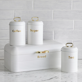 Bread Bin And 3 Canister