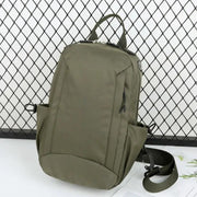 Casual water-resistant chest cross shoulder bag with adjustable strap.