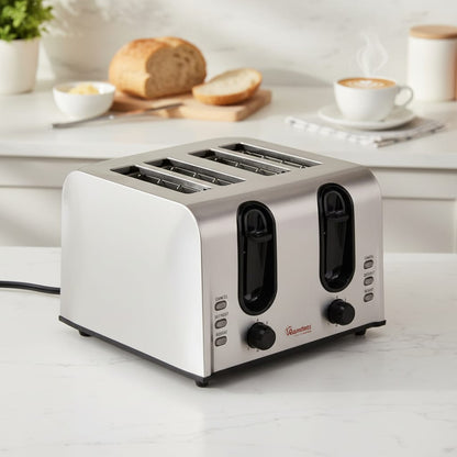 Ramtons Stainless Steel 4-Slice Pop-up Toaster – RM/678