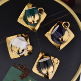 12Pcs Ceramic Cup & Saucer Set