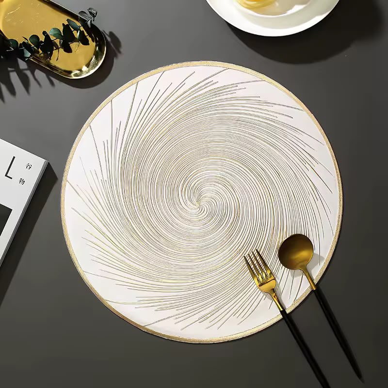 6Pc Swirl PVC Placemat Set
