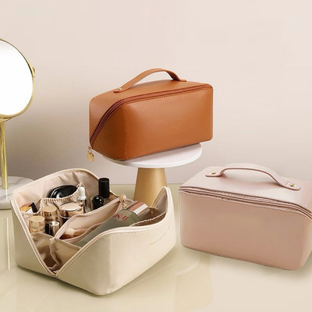 Leather Cosmetic Storage Bag