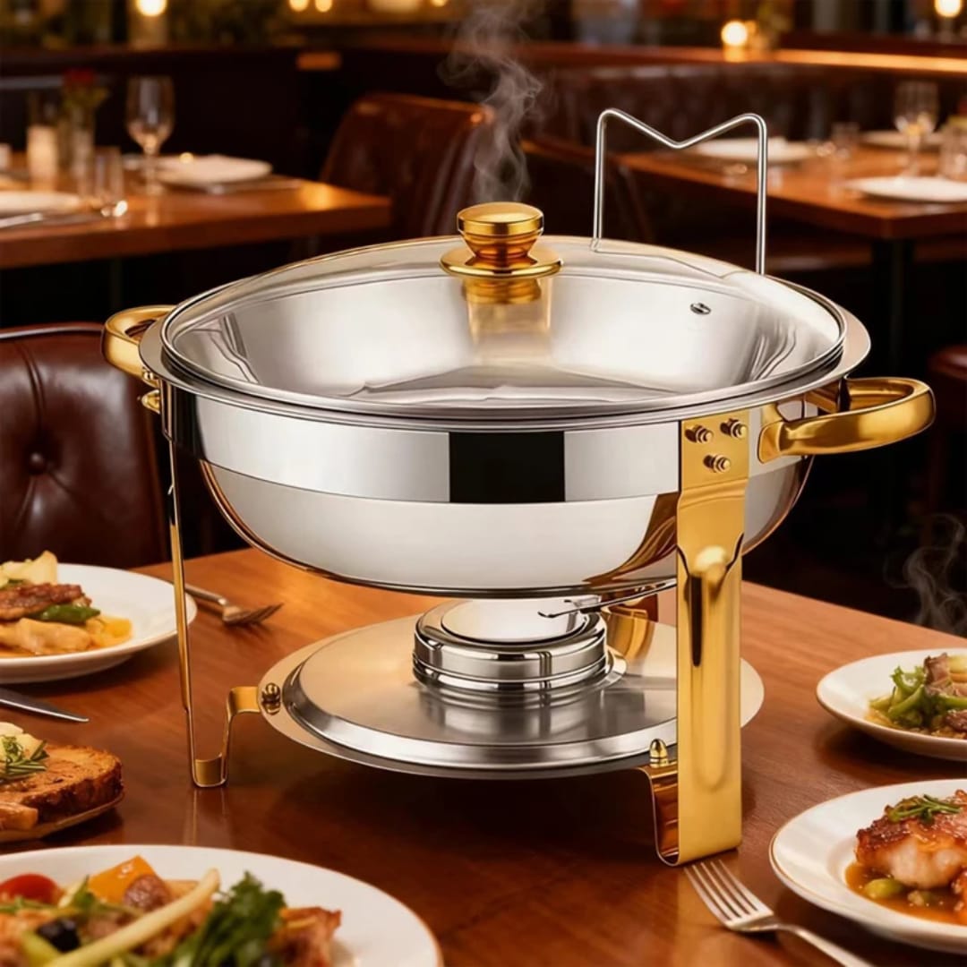 Round Stainless Steel Chafing Dish