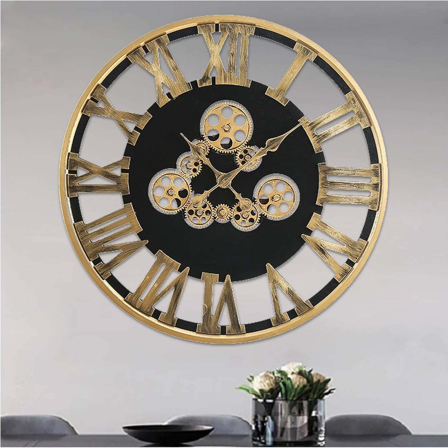 60cm Vintage Gear Clock