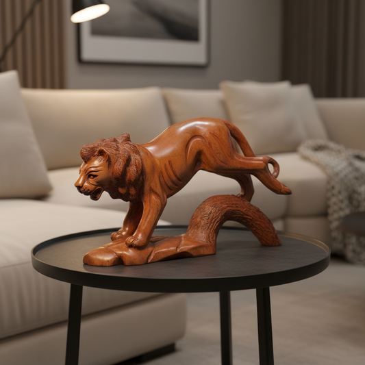 Lion Statue Décor (35 × 24 cm)
