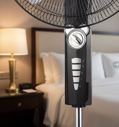 Black Stand Fan with 4 Speed -RM/668