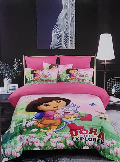 Cotton Cartoon-Themed Kids Duvet Set