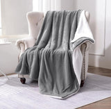 Sherpa Flannel Throw Blankets