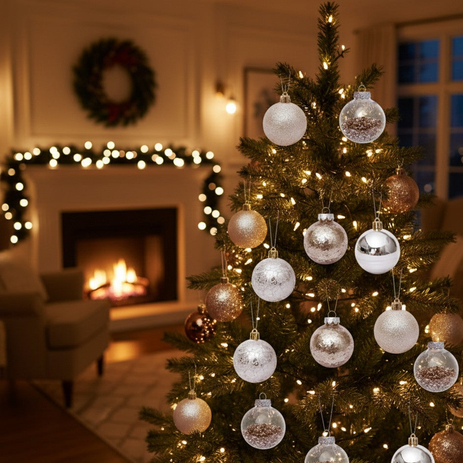 30Pcs Christmas Balls Decor Set