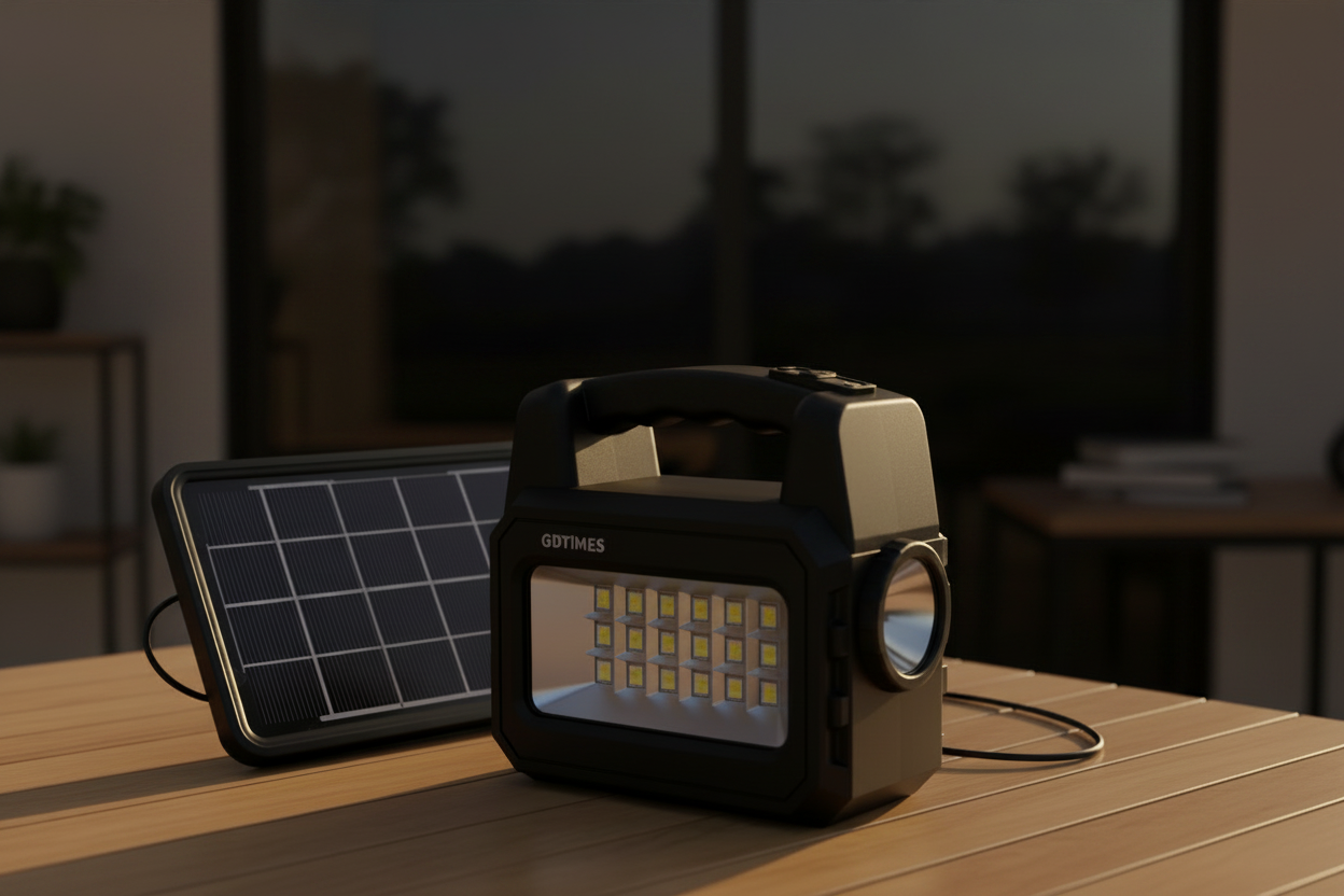 Solar Lighting System With 3 Bulbs