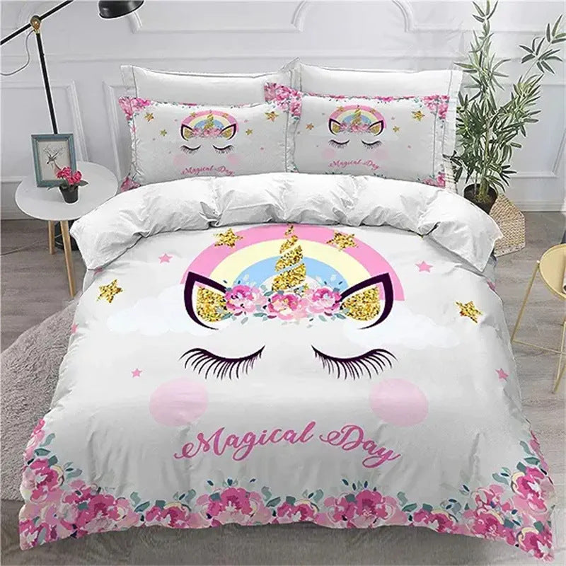 3 In 1 Cartoon Kids Duvet Cover Set