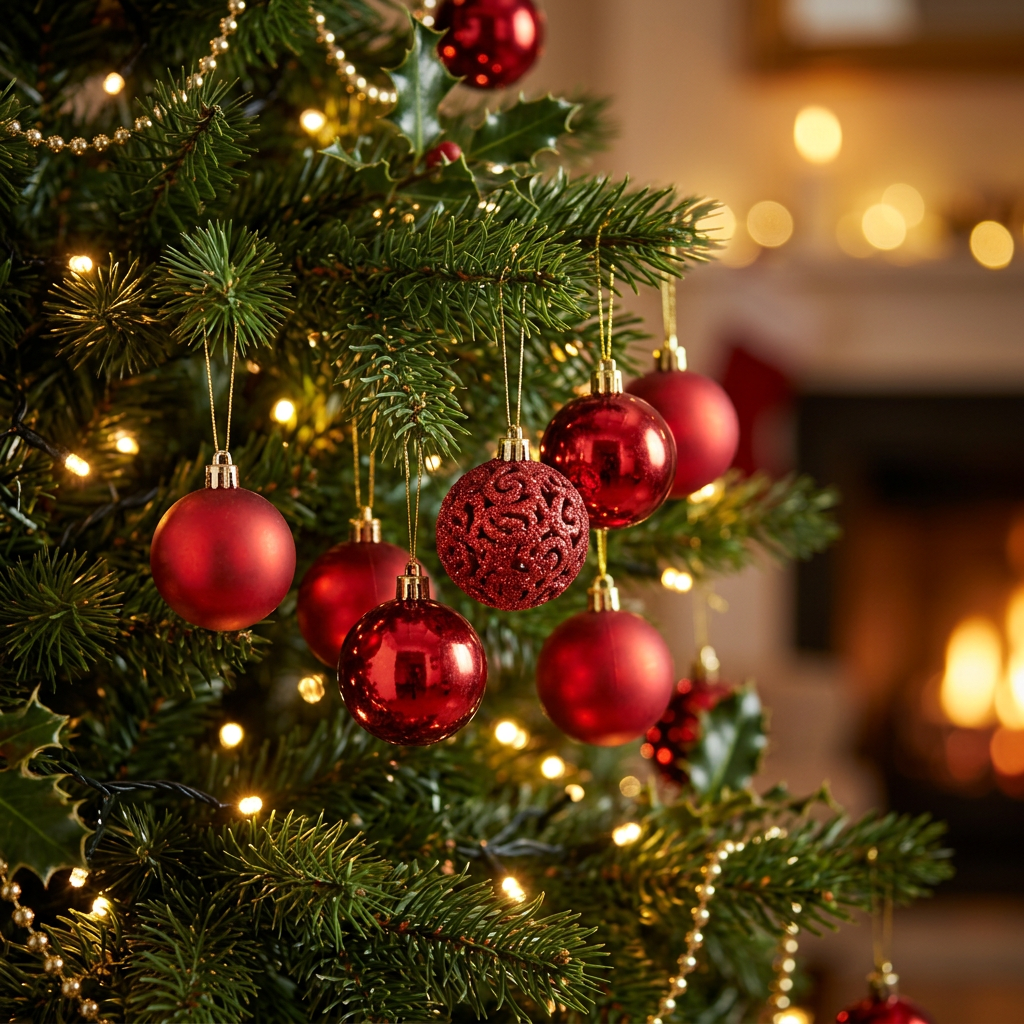 20 Piece Christmas Ball Ornaments Set with Hanging Hooks