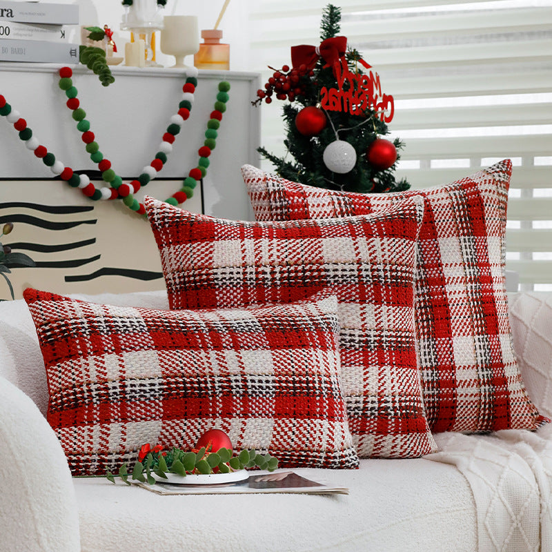 Red Festive Pillow Case Cover