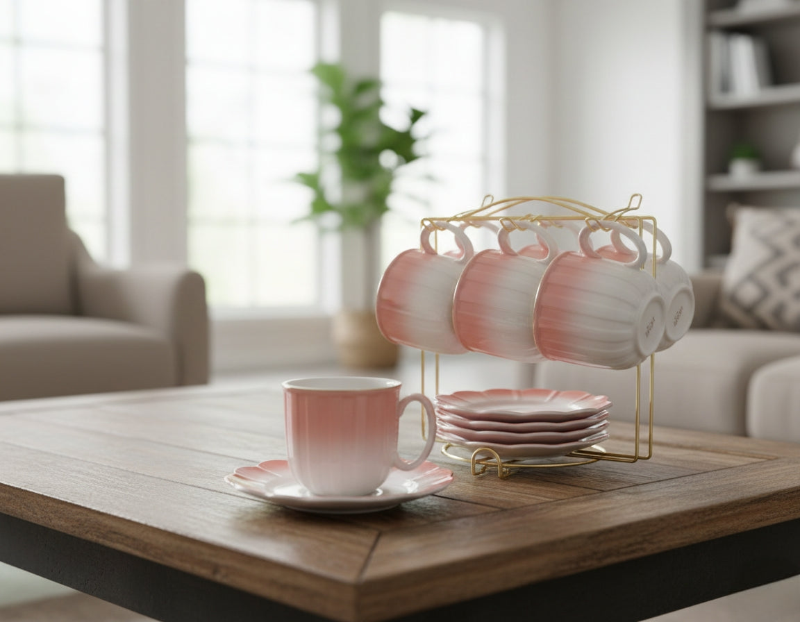Bone Cup And Saucer Set