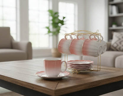 Bone Cup And Saucer Set