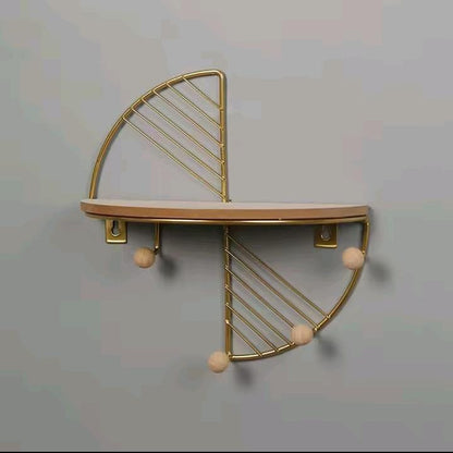 Decorative Geometric Wood Wall Shelves