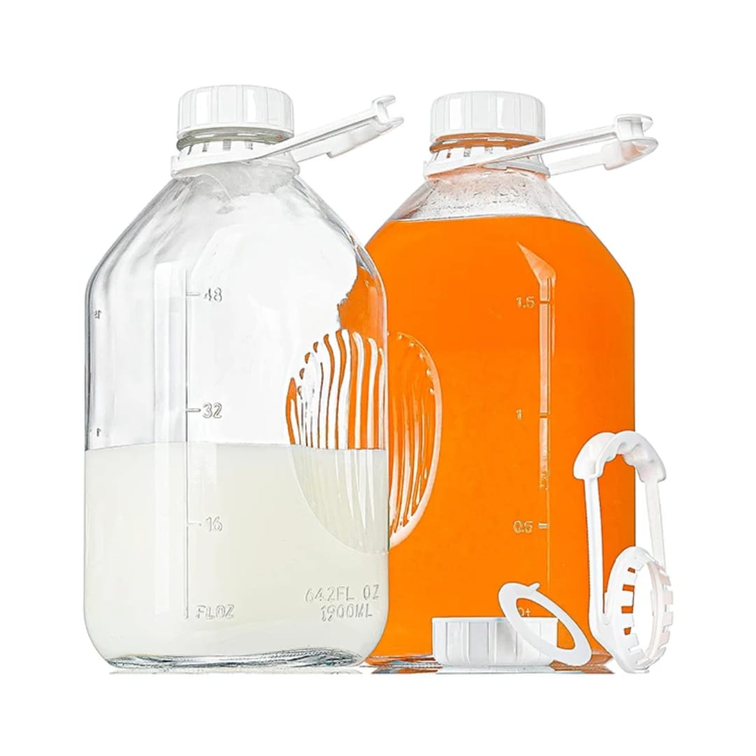 2L Multi-Purpose Glass Bottle with Airtight Lid