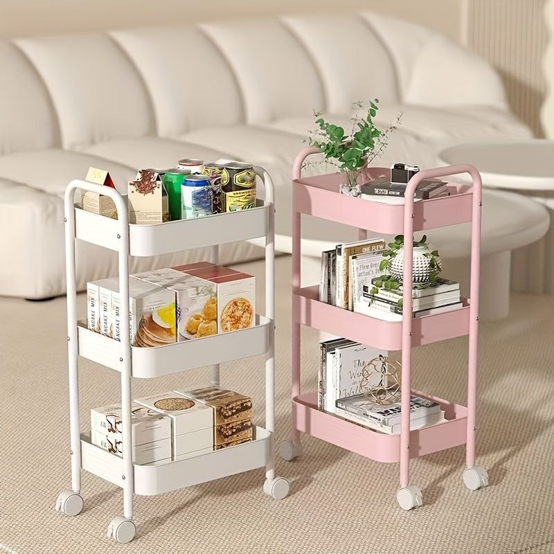 3-Layer Metal Storage Trolley Rack