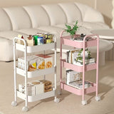 3-Layer Metal Storage Trolley Rack