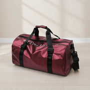 Unisex waterproof duffle gym bag with spacious storage and modern travel design