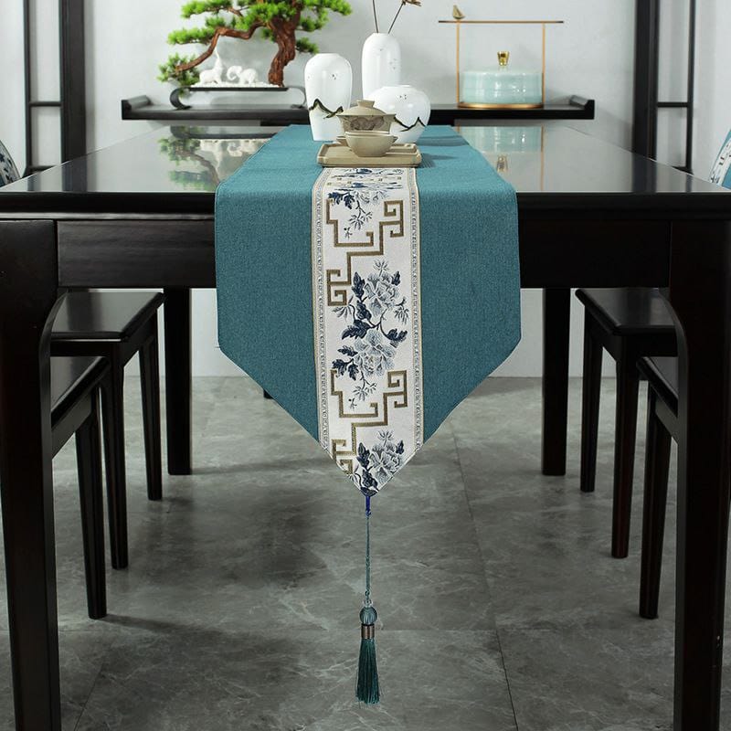 Cotton Linen Table Runner – 33×120 cm