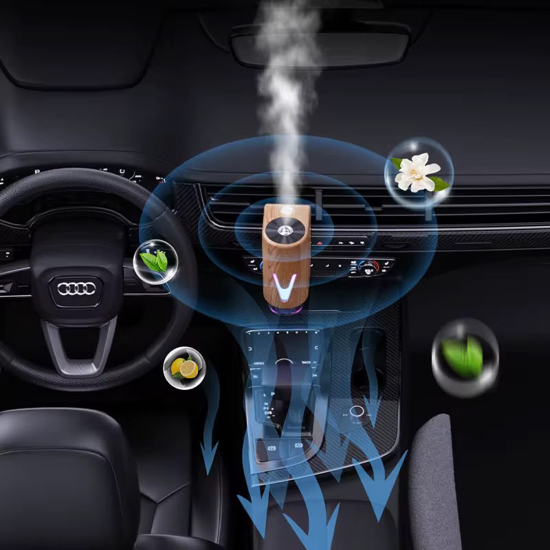 Smart Magnetic Car Diffuser with Ambient Lighting