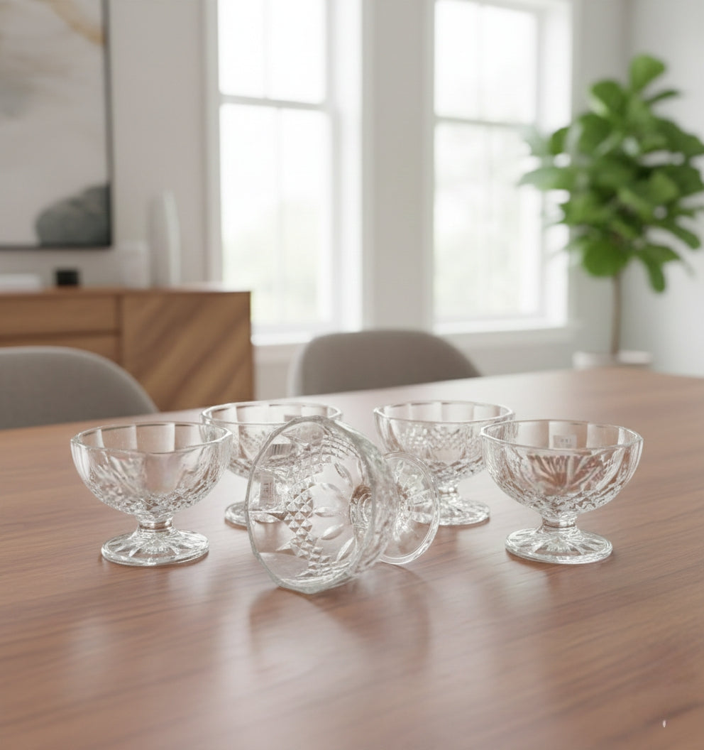 6 Pieces Salad Glass Bowl Set